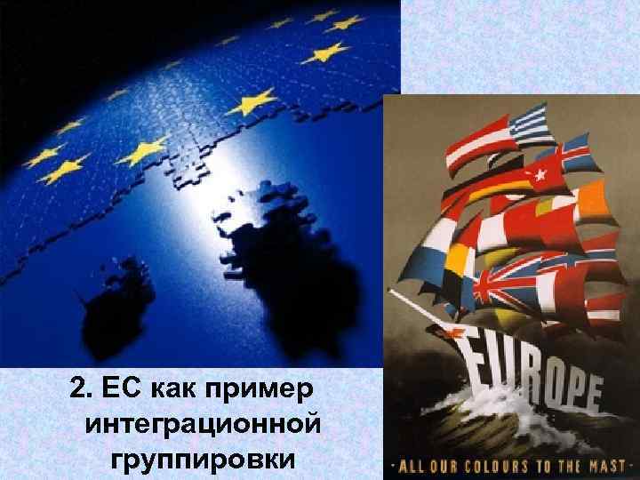 2. ЕС как пример интеграционной группировки 2. ЕС как пример интеграционной группировки