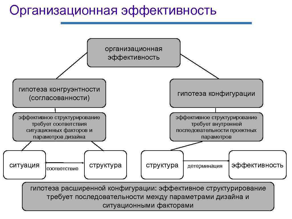 Организационная эффективность      организационная      эффективность