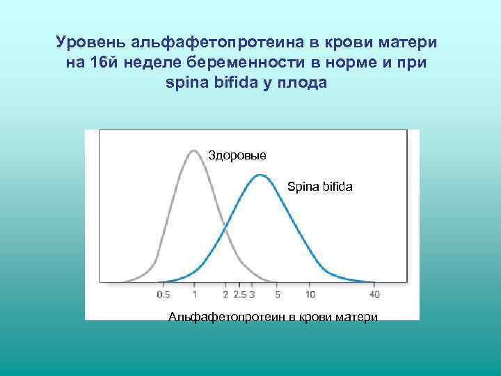 Уровень альфафетопротеина в крови матери на 16 й неделе беременности в норме и при