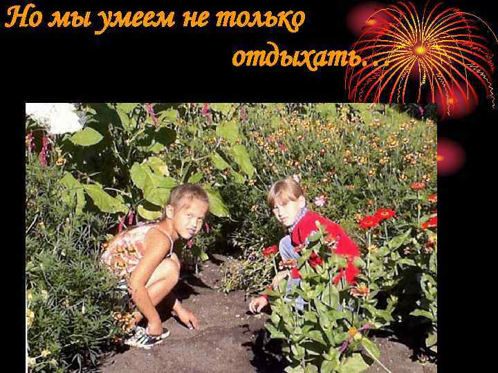 Но мы умеем не только   отдыхать… 