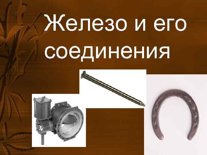 Железо и его соединения Железо и его соединения