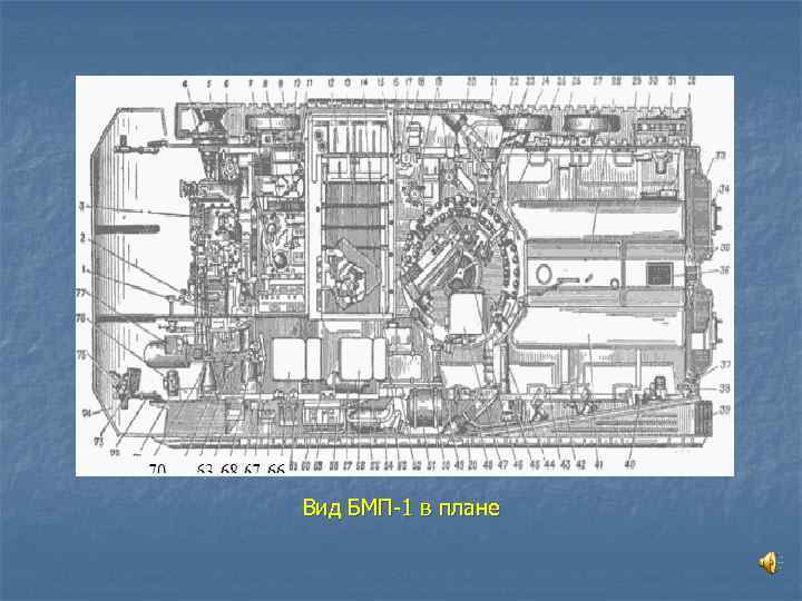Вид БМП 1 в плане 