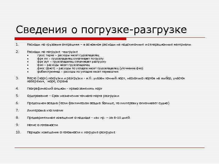 Notice of readiness образец