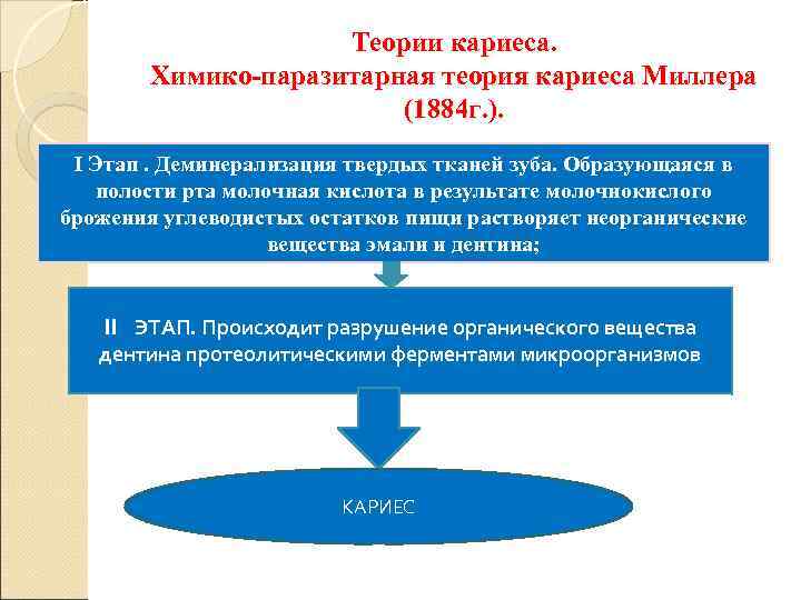 Теория миллера кариес