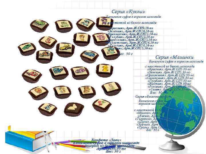     Серия «Куклы»    Ванильное суфле в горьком шоколаде