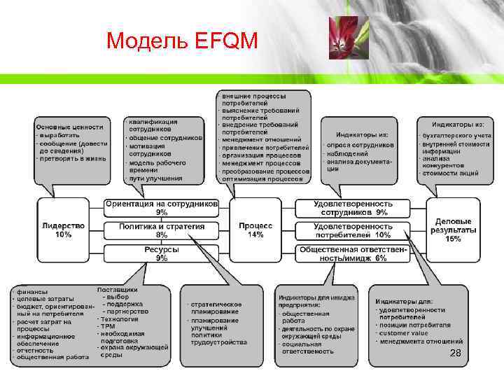Модель EFQM    28 