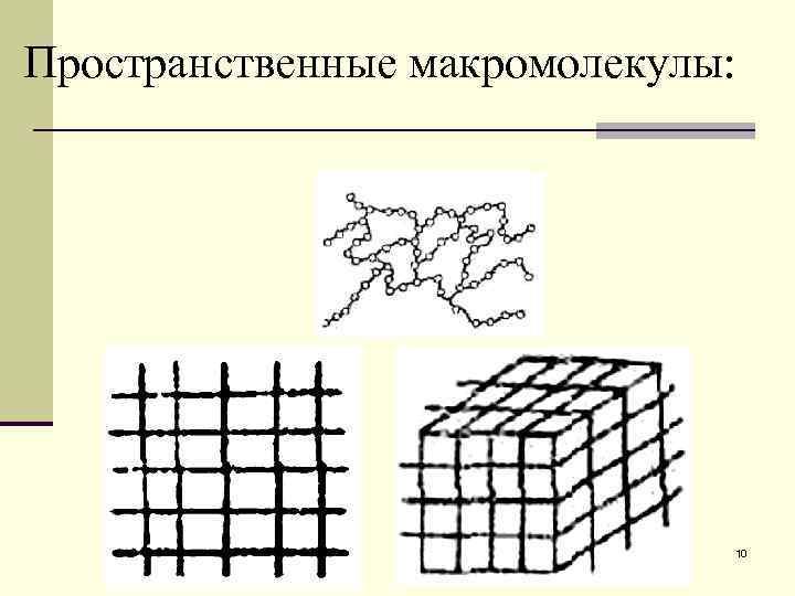 Пространственные макромолекулы:      10 