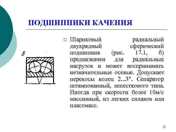 ПОДШИПНИКИ КАЧЕНИЯ  ¡  Шариковый   радиальный  двухрядный  сферический 