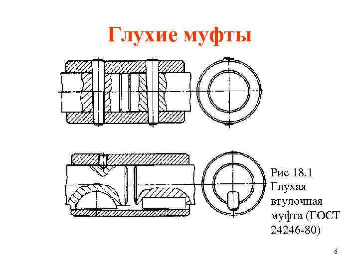 Глухая муфта схема