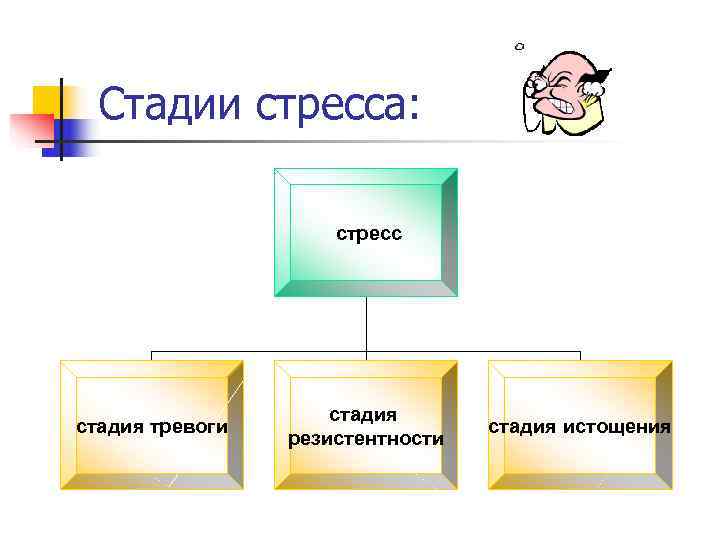  Стадии стресса:    стресс     стадия тревоги 