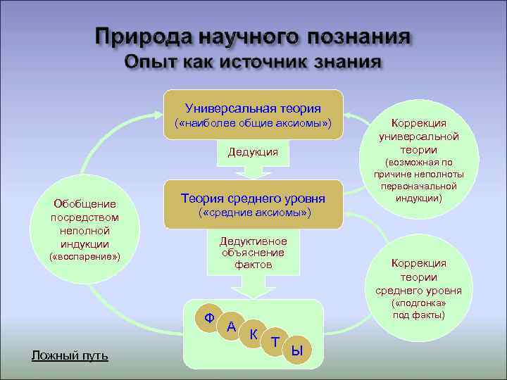     Универсальная теория    ( «наиболее общие аксиомы» )
