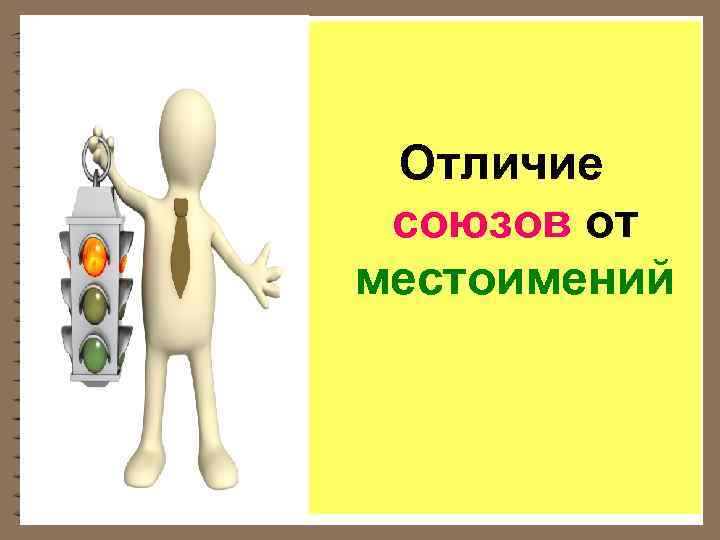  Отличие  союзов от местоимений 