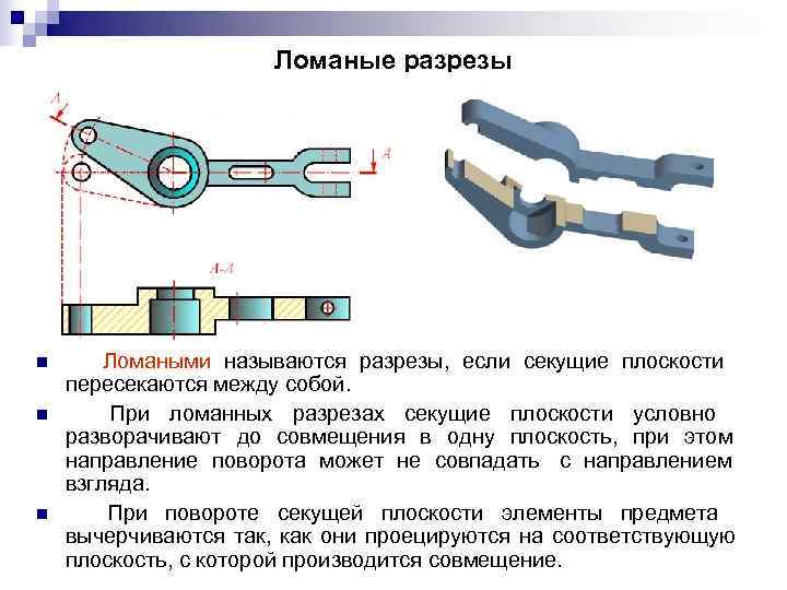 Ломаный разрез на плане