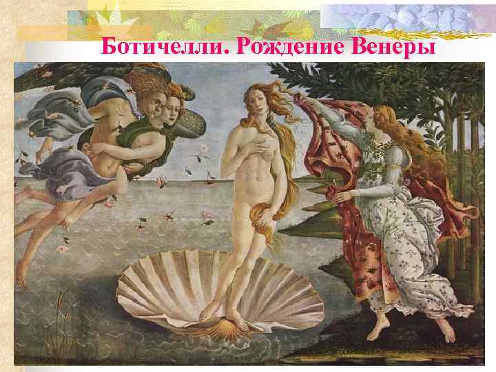 Ботичелли. Рождение Венеры 