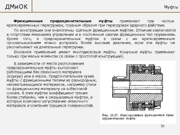 ДМи. ОК      Муфты  Фрикционные  предохранительные  муфты