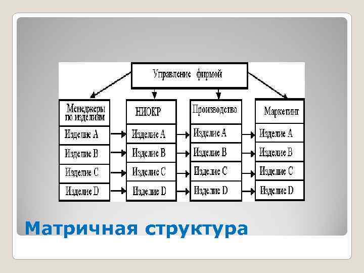 Матричная структура 