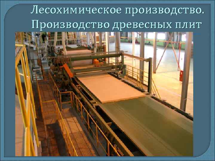 Лесохимическое производство. Производство древесных плит Лесохимическое производство. Производство древесных плит