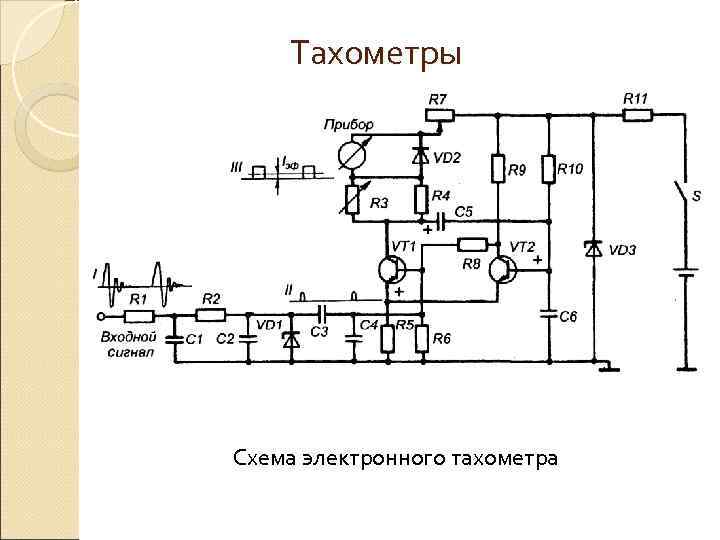   Тахометры Схема электронного тахометра 