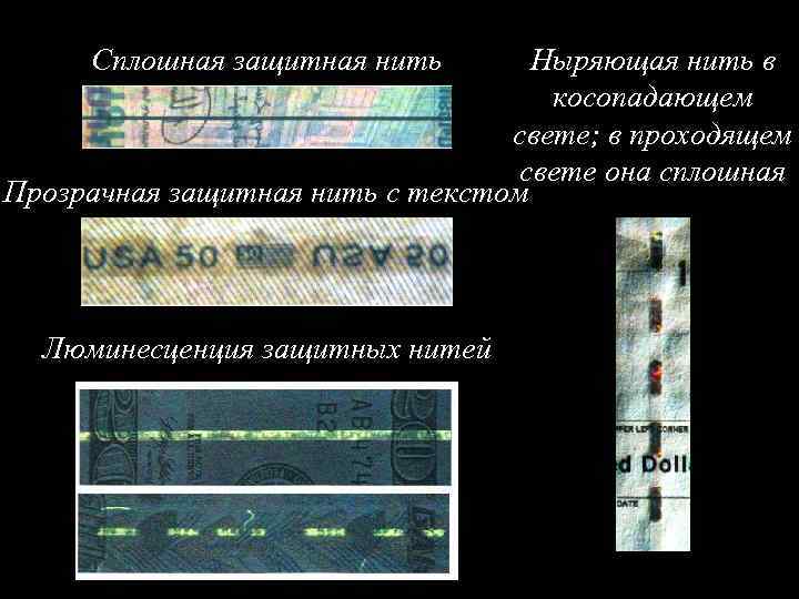  Сплошная защитная нить  Ныряющая нить в      