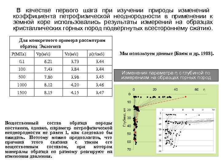 На рисунке представлены графики зависимости скоростей сейсмических волн от глубины погружения