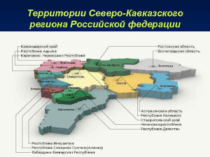 Территории Северо-Кавказского региона Российской федерации Территории Северо-Кавказского региона Российской федерации
