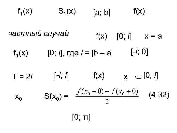  f 1(x)  S 1(x)  [а; b]  f(х) частный случай 