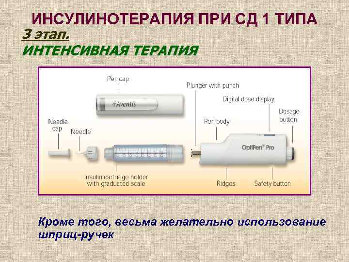 Презентация инсулинотерапия при сахарном диабете