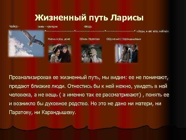     Жизненный путь Ларисы Чайка -    связь -