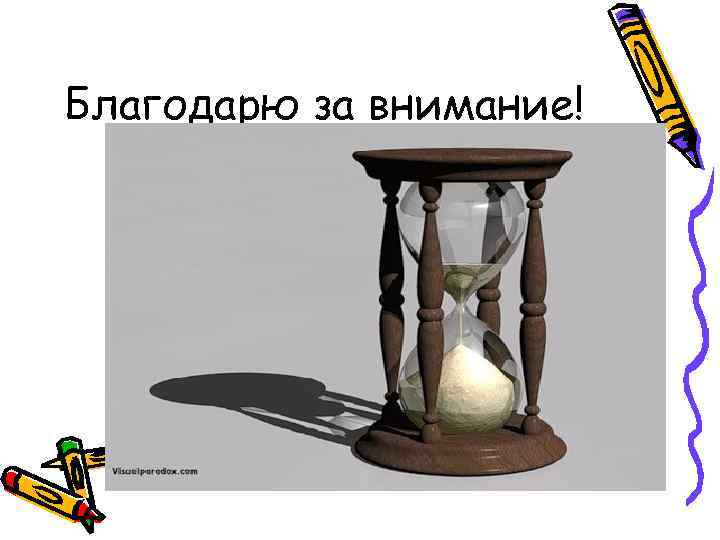 Благодарю за внимание! 