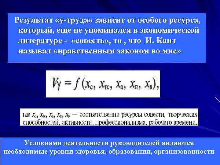 Результат «у-труда» зависит от особого ресурса, который, еще не упоминался в экономической Результат «у-труда» зависит от особого ресурса, который, еще не упоминался в экономической