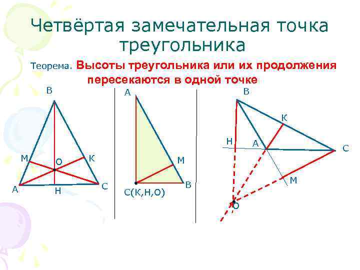 Замечательные точки треугольника 8 класс презентация. Замечательные точки треугольника. Замечательныке ьочк треульника.