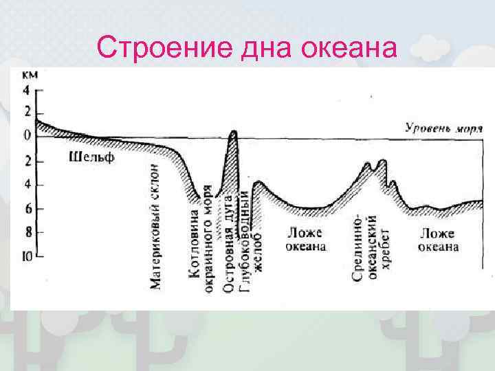 Строение дна океана 