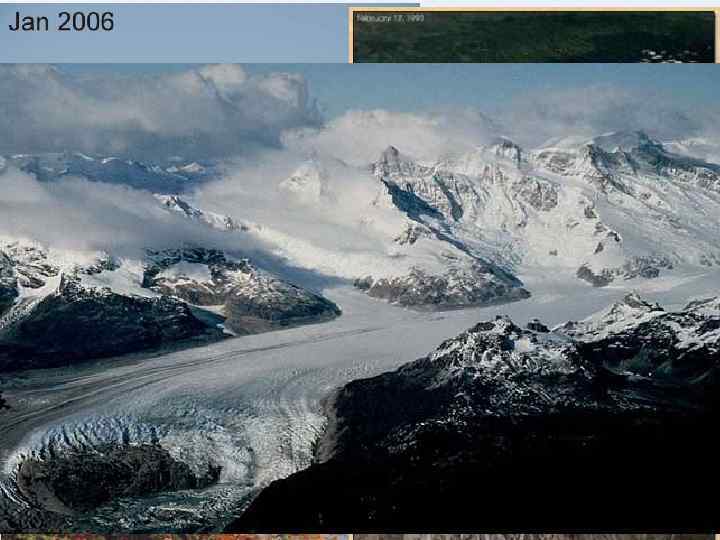   Горные ледники  •  Фирновые и снежные пятна •  Висячие