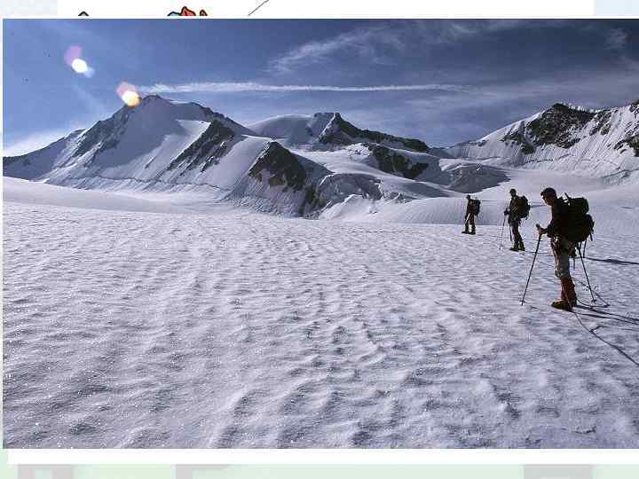 1 – ригель; 2 – котловина ледникового вспахивания; 3 – трещины в леднике; 4