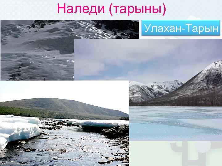  Наледи (тарыны)   Улахан-Тарын •  