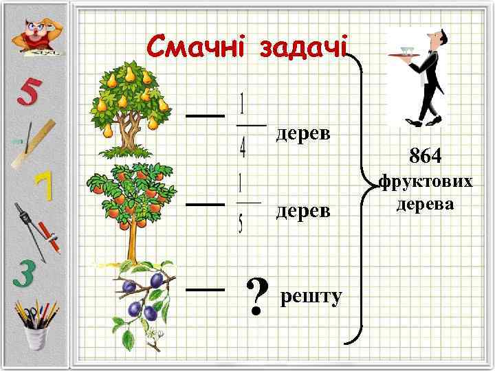 Смачні задачі  дерев     864    фруктових 