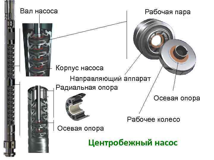Вал насоса     Рабочая пара   Корпус насоса  
