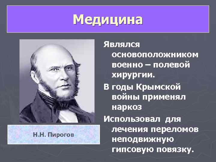   Медицина    Являлся    основоположником   