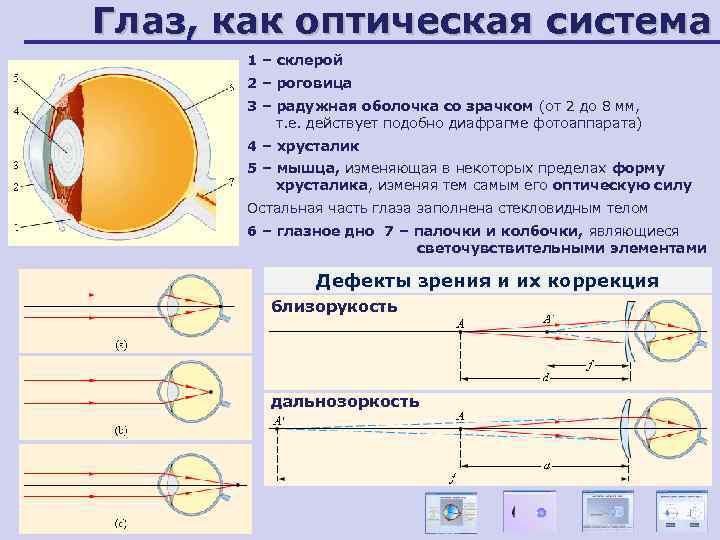 Глаз как оптическая система презентация