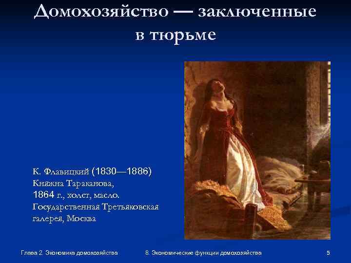   Домохозяйство — заключенные   в тюрьме  К. Флавицкий (1830— 1886)