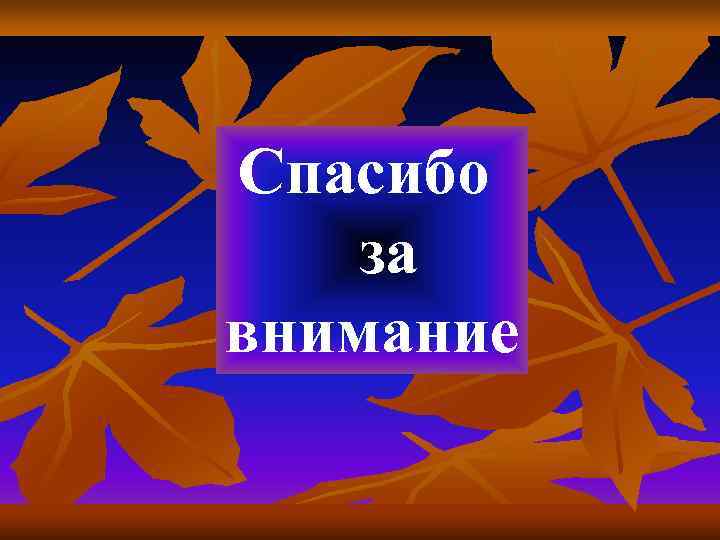 Спасибо  за внимание 