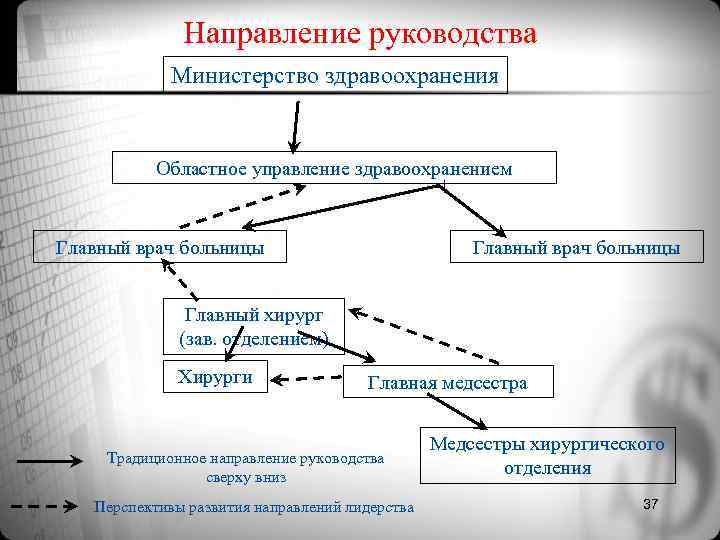 Направление руководства Министерство здравоохранения Областное управление здравоохранением Направление руководства Министерство здравоохранения Областное управление здравоохранением