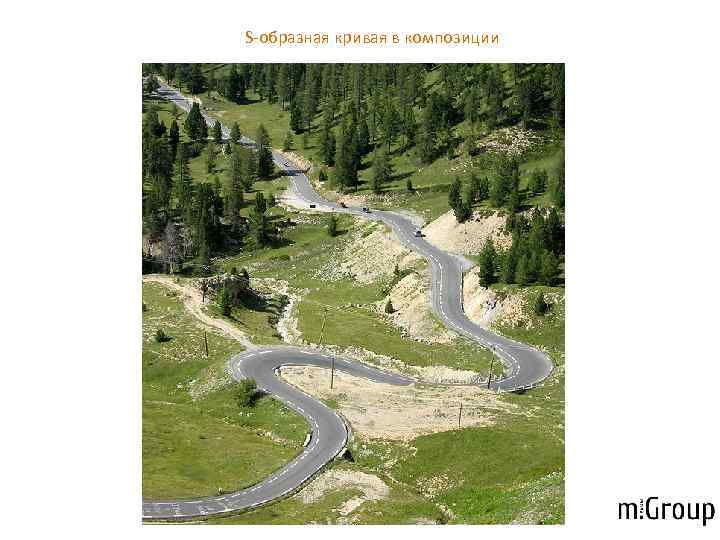 S-образная кривая в композиции 