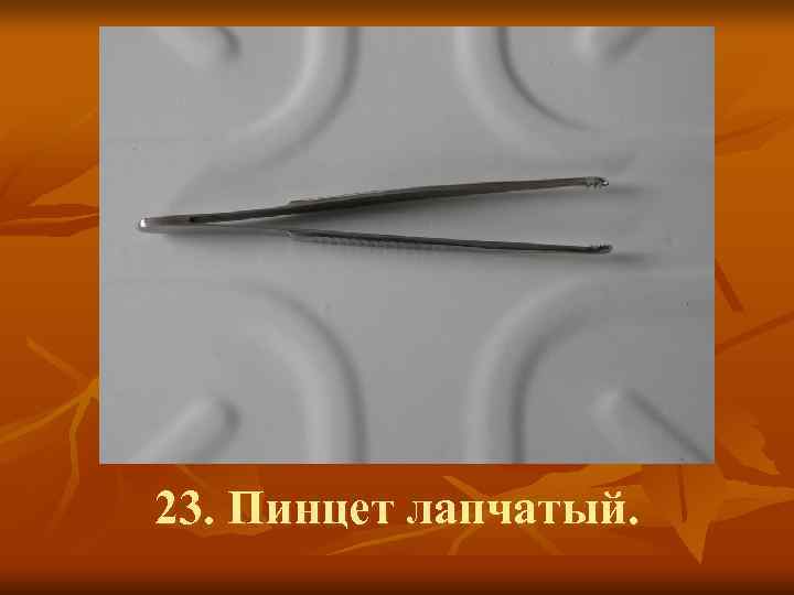 23. Пинцет лапчатый. 