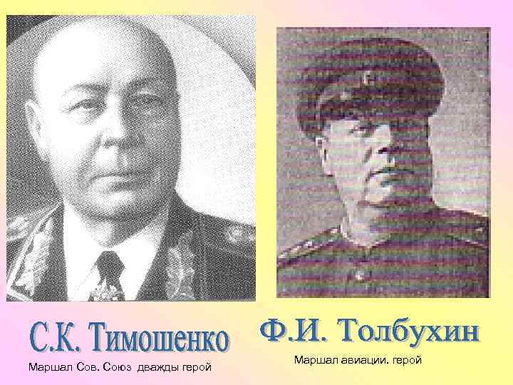 Маршал Сов. Союз дважды герой Маршал авиации. герой 