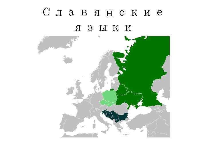 Славянские  языки 