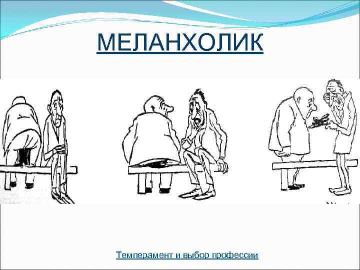 МЕЛАНХОЛИК Темперамент и выбор профессии 