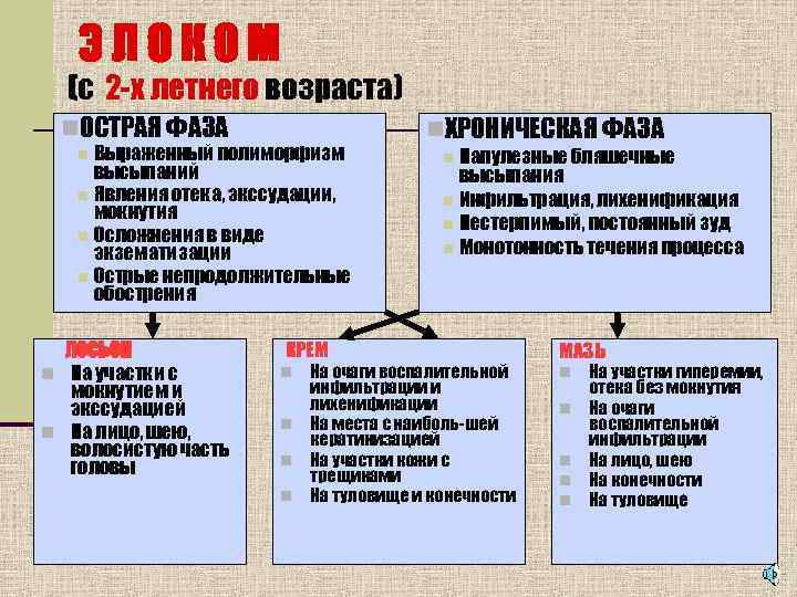   Э Л О К О М  (с 2 -х летнего возраста)