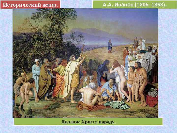 Исторический жанр.     А. А. Иванов (1806– 1858).   