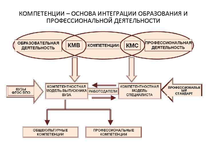 КОМПЕТЕНЦИИ – ОСНОВА ИНТЕГРАЦИИ ОБРАЗОВАНИЯ И   ПРОФЕССИОНАЛЬНОЙ ДЕЯТЕЛЬНОСТИ    